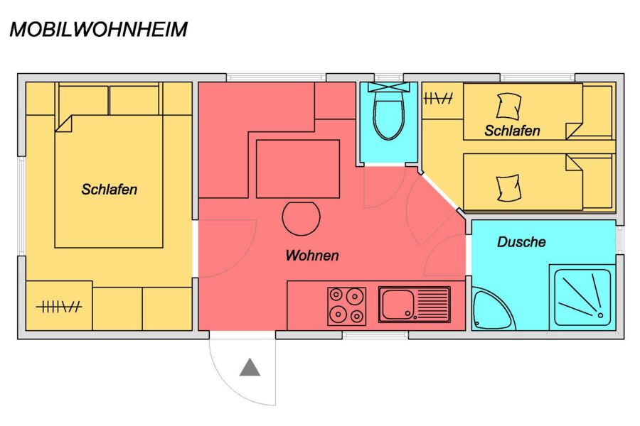 Grundriss Mobilwohnheim