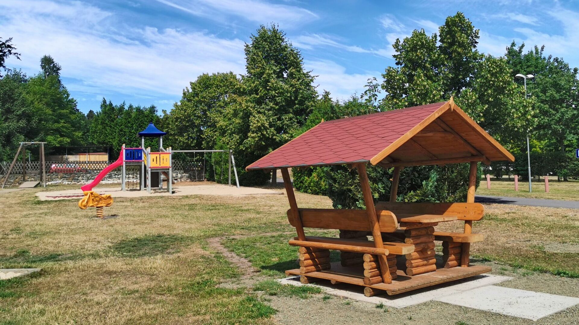 Spielplatz auf dem Campingplatz Paulfeld